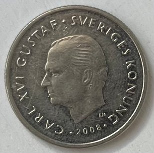 1 крона (Швеція) 2008р.