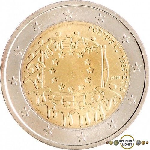 2 евро (30 років прапору ЕС) Португалія