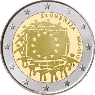 2 евро (30 років прапору ЕС) Словенія