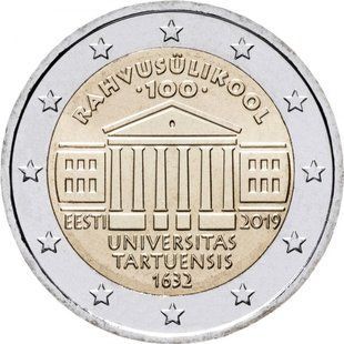 2 евро (100-років з дня заснування університету Естонії в Тарту) Естонія