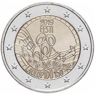2 евро (150-річчя Естонського свята пісні) Естонія