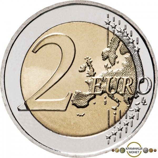 2 евро (100 років мирного договору в Тарту) Естонія