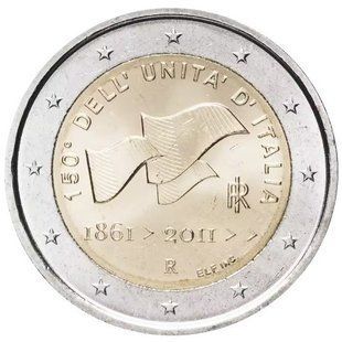 2 евро (150-річчя об'єднання Італії) Італія