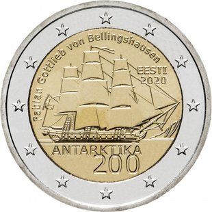 2 евро (200 років з дня відкриття Антарктиди) Естонія