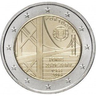 2 евро (Міст імені 25 квітня) Португалія
