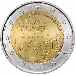 2 евро (30 років Дню музики у Франції) Франція
