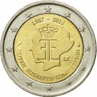 2 евро (75 років історії музичного конкурсу імені королеви Єлизавети) Бельгія