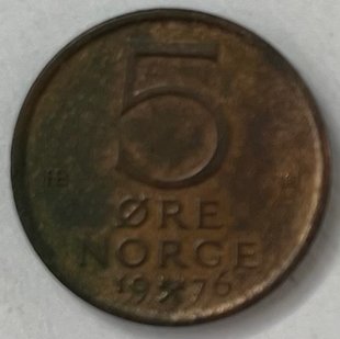 5 ере (Норвегія) 1976р.