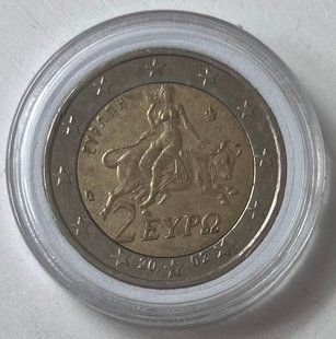 2 евро (Греція, регулярний чекан) 2002р.