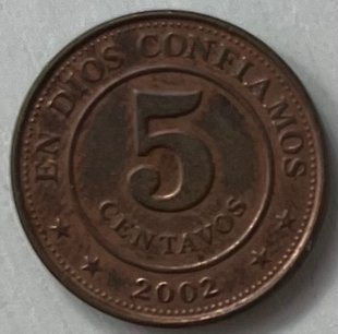 5 сентаво (Нікарагуа) 2002р.