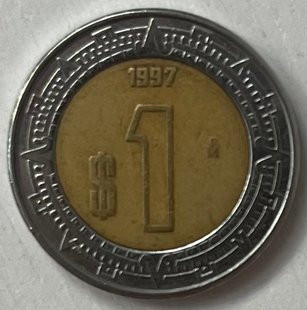 1 песо (Мексика) 1997р.