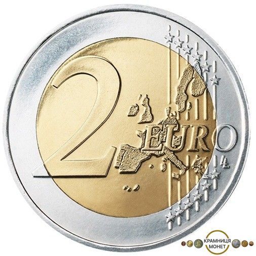2 евро (450 років з дня народження Галілео Галілея) Італія