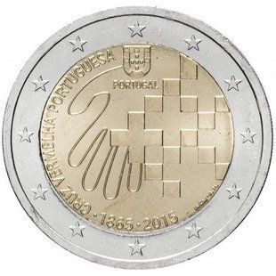 2 евро (150 років португальському червоному хресту) Португалія