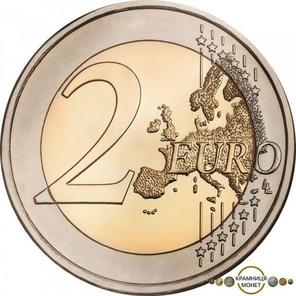 2 евро (150 років з дня смерті Андреаса Калвоса) Греція