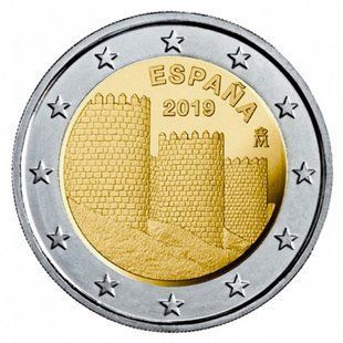 2 евро (Старе місто Авіла) Іспанія
